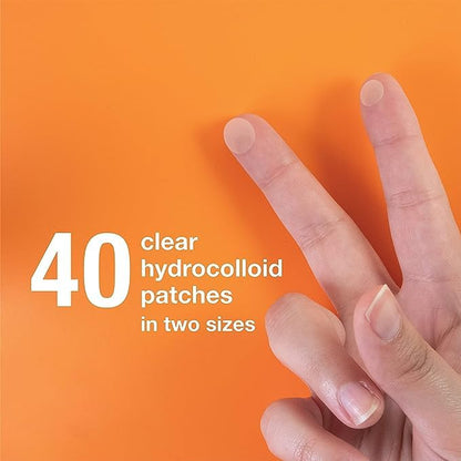 PM Overnight Spot Patches, Advanced Hydrocolloid Healing Technology, Fragrance Free, 40 Count - Pack of 2