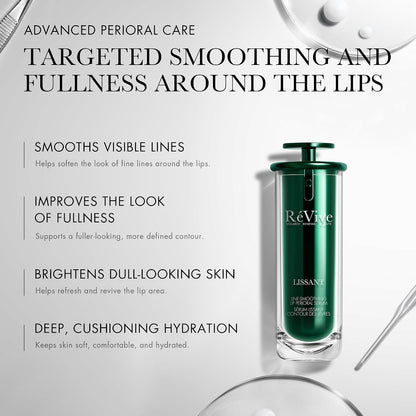 Lissant Line-Smoothing Lip Perioral Serum, Advanced Anti-Aging Lip Serum for Wrinkles & Fine Lines, Firming, Smoothing & Brightening, with RV Firming & Volumizing Peptides, 15Ml / 0.5 Fl Oz