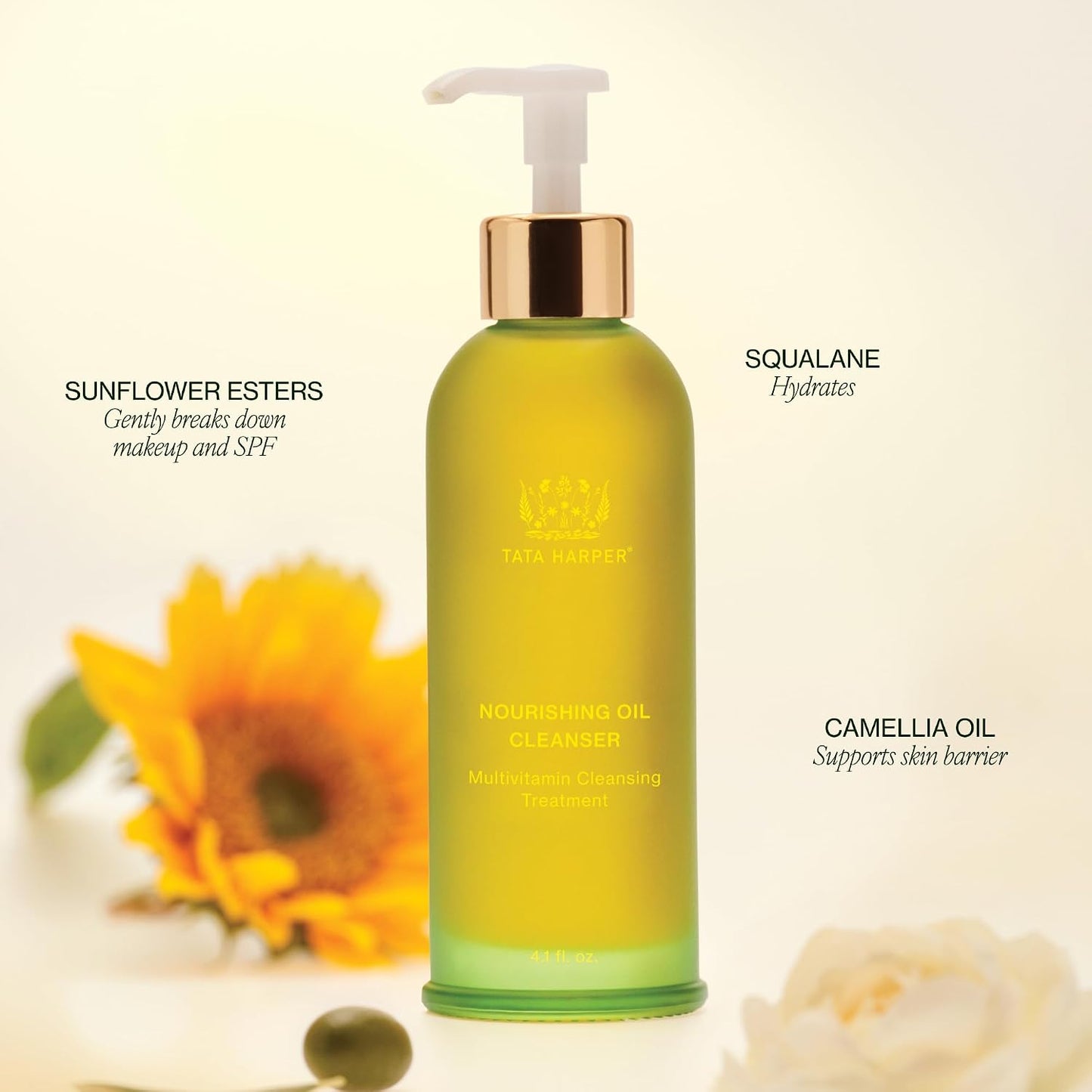Tata Harper Nourishing Oil Cleanser, Gentle Makeup Removing Cleanser, Cleansing Oil, Natural Skincare