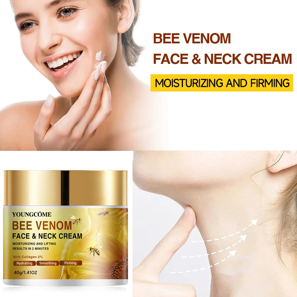 Bee Venom Face Cream Firming Lifting Soothing Lighten Redness Repair Damaged Skin Strengthen Barrier Brighten Nourish Face Cream