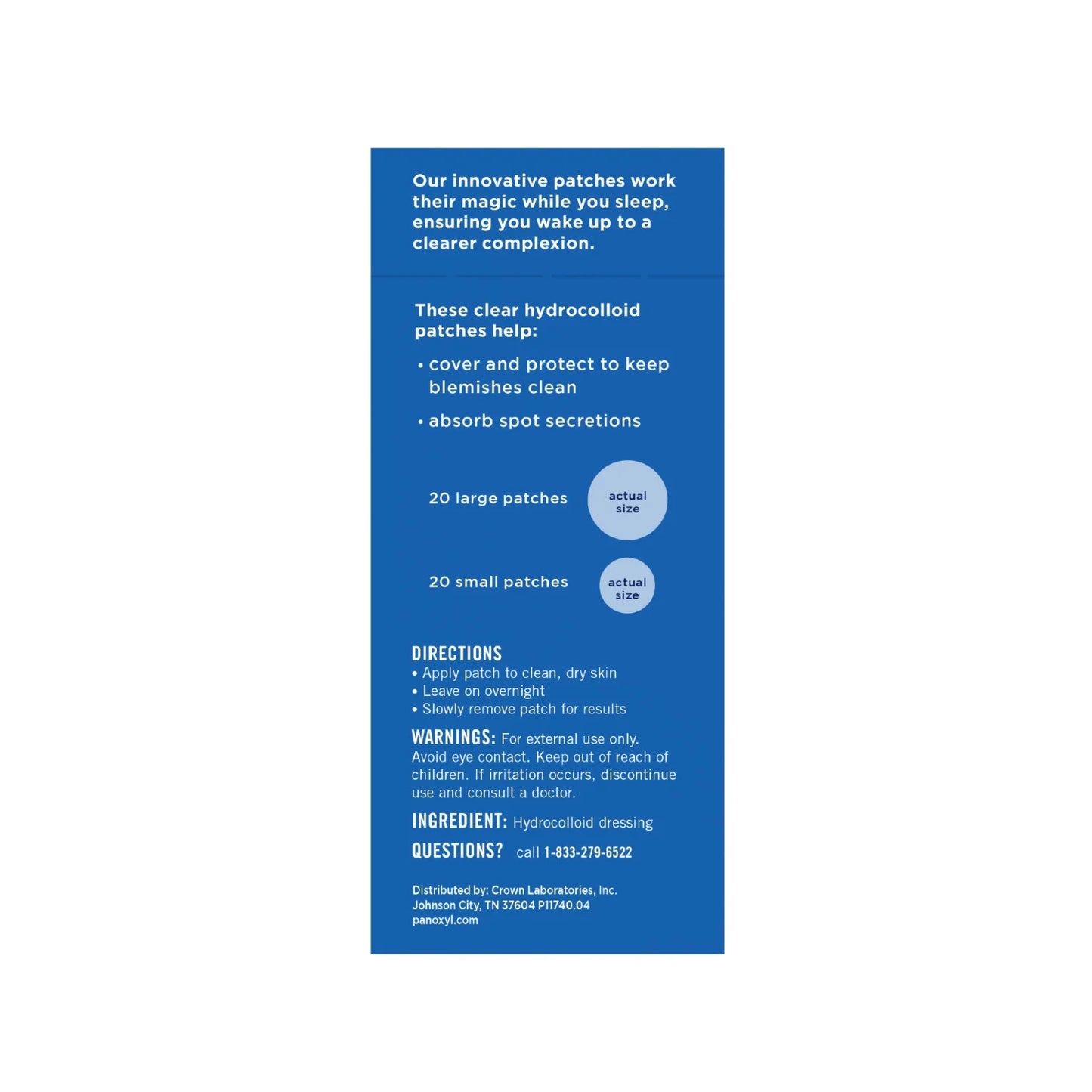 (3 Pack)  PM Overnight Spot Patches, Clear Hydrocolloid Dots, 40Ct
