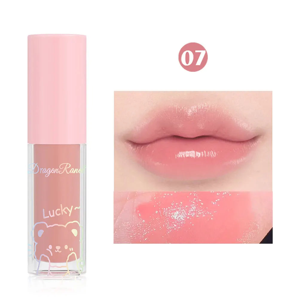 Jelly Moisturizing Glitter Lip Oil Watery Shine Lip Gloss Transparent Mirror Lip Glaze Long Lasting Diamond Lipstick Cosmetic