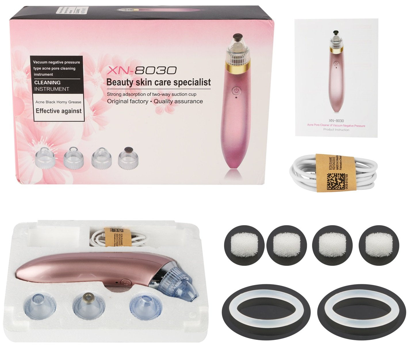Electric Facial Pore Cleaner Blackhead Vacuum Suction Remover