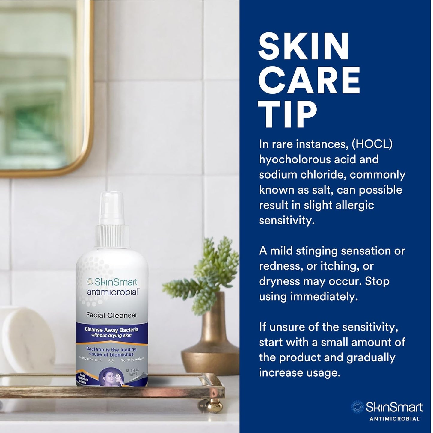 Hypochlorous Acid Facial Cleanser Spray for Breakouts