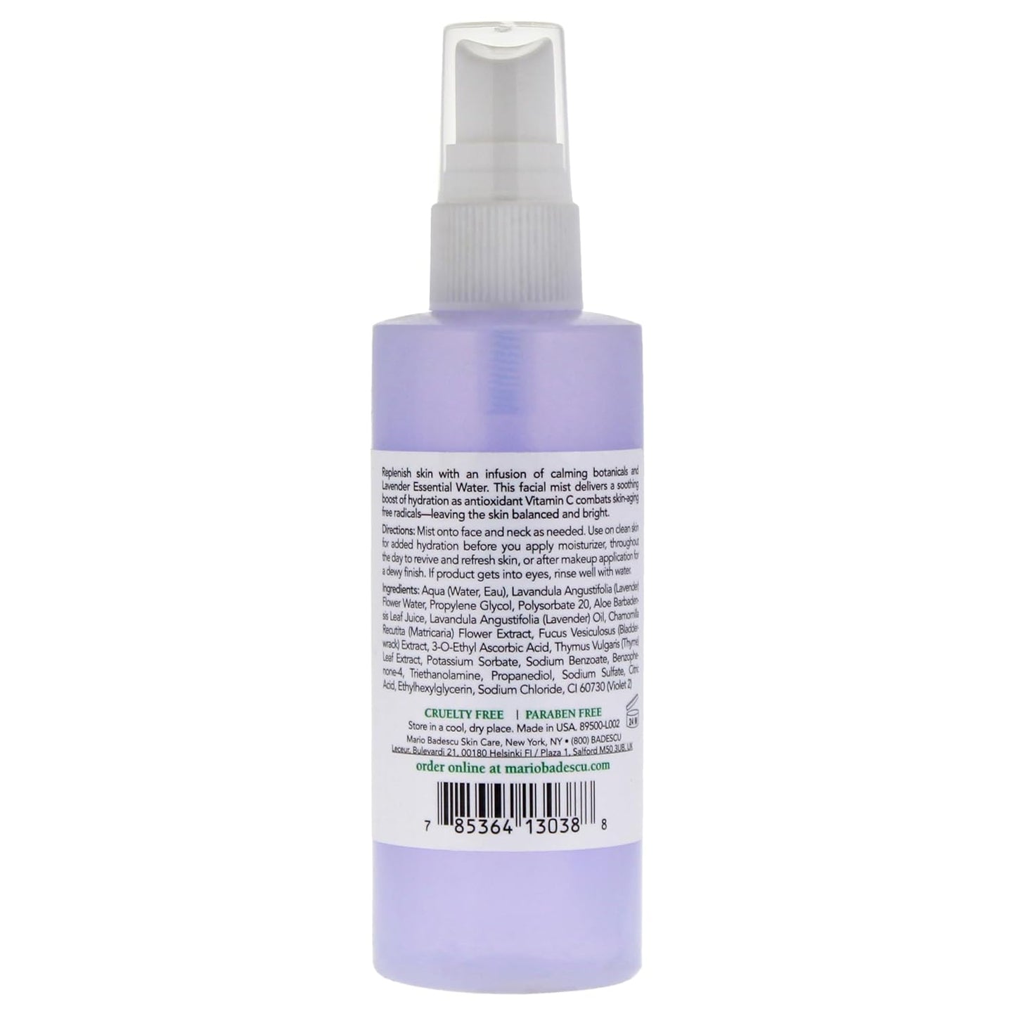 Mario Badescu Facial Spray with Aloe, Chamomile and Lavender for All Skin Types | Face Mist That Hydrates and Restores Balance & Brightness