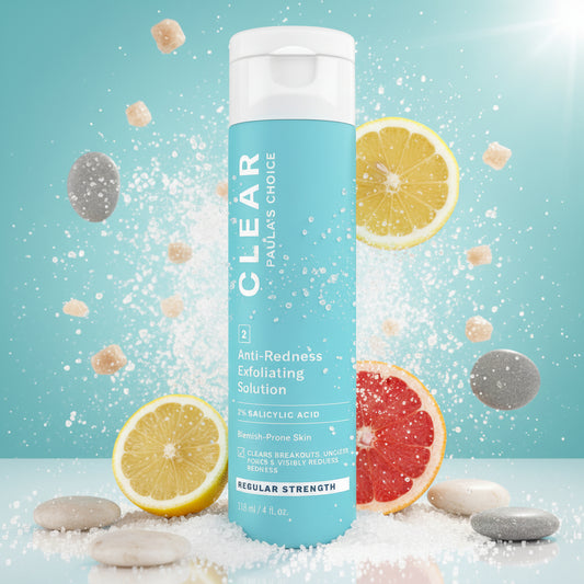 Paula'S Choice CLEAR Anti-Redness Exfoliating Solution, 2% Salicylic Acid Liquid Exfoliant for Face, Face Exfoliant for Mild to Severe Acne & Breakouts, Blackheads and Clogged Pores, Fragrance-Free