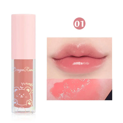 Jelly Moisturizing Glitter Lip Oil Watery Shine Lip Gloss Transparent Mirror Lip Glaze Long Lasting Diamond Lipstick Cosmetic