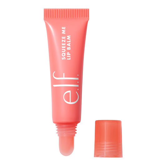E.L.F. Squeeze Me Lip Balm in Peach - Hydrating & Nourishing Tint, 0.21 Oz