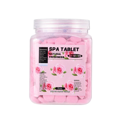 Spa Foot Bath Pedicure Tablets ,Pedicure Foot Spa Supplies,Natural & Refreshing, Relieve Fatigue, Quickly Dissolve & Remove Dead Skin, Rose Fragrance, 350-Count
