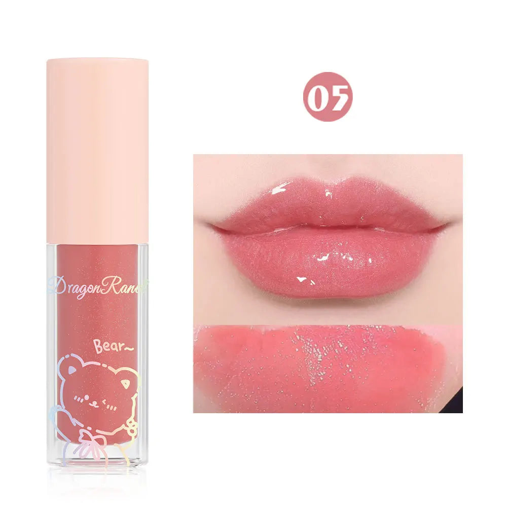 Jelly Moisturizing Glitter Lip Oil Watery Shine Lip Gloss Transparent Mirror Lip Glaze Long Lasting Diamond Lipstick Cosmetic