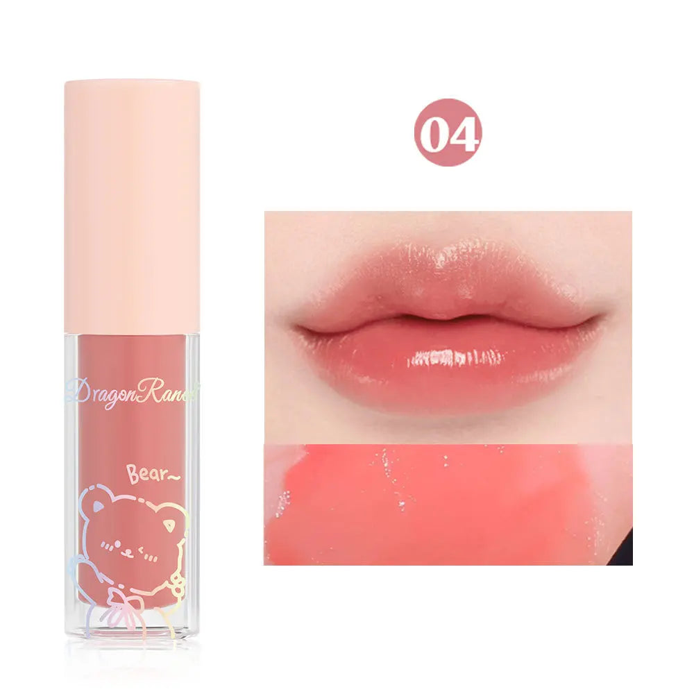 Jelly Moisturizing Glitter Lip Oil Watery Shine Lip Gloss Transparent Mirror Lip Glaze Long Lasting Diamond Lipstick Cosmetic