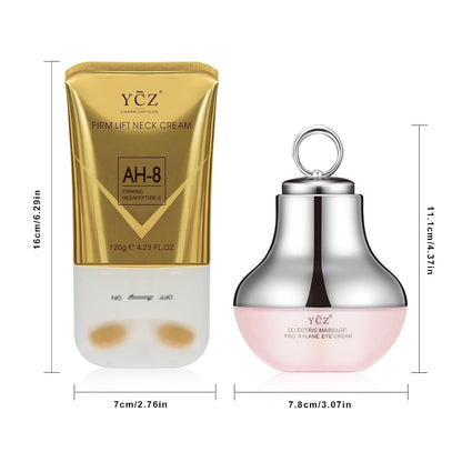 AH-8 Neck Firming Cream and Red-Glow Electric Eye Cream Set, 5.99 Fl Oz