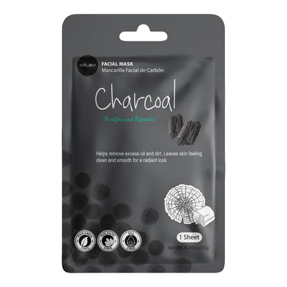Celavi Essence Facial Face Mask Paper Sheet Korea Skin Care Moisturizing 12 Pack (Mix - 2 of Each)