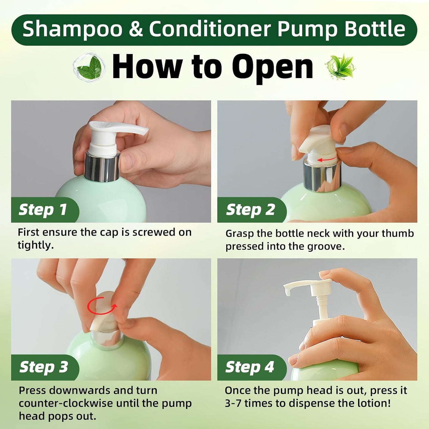 Rosemary Hair Growth Shampoo and Conditioner Set: Thickness & anti Hair Loss Shampoo and Conditioner with Tea Tree Oil Mint Biotin – Strengthening Formula for Men & Women, Thinning & Damaged Hair Care