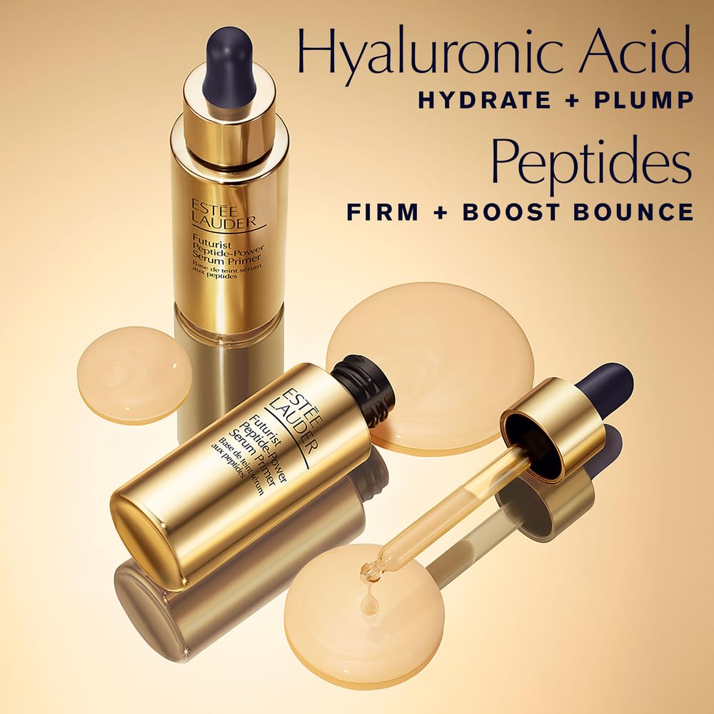 Estée Lauder Futurist Peptide-Power Hydrating Serum Primer with Hyaluronic Acid – Your Secret to a Flawless Glow, 0.9 Fl Oz