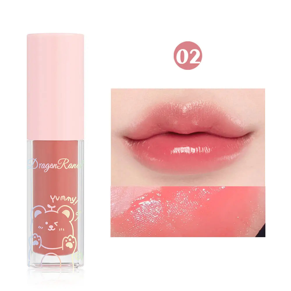Jelly Moisturizing Glitter Lip Oil Watery Shine Lip Gloss Transparent Mirror Lip Glaze Long Lasting Diamond Lipstick Cosmetic