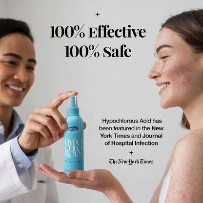 Revitalize Your Skin with Hypochlorous Acid Spray - Antimicrobial Facial Cleanser & Skin Mist for Acne, Eczema, and More - 4oz of Smart Skincare