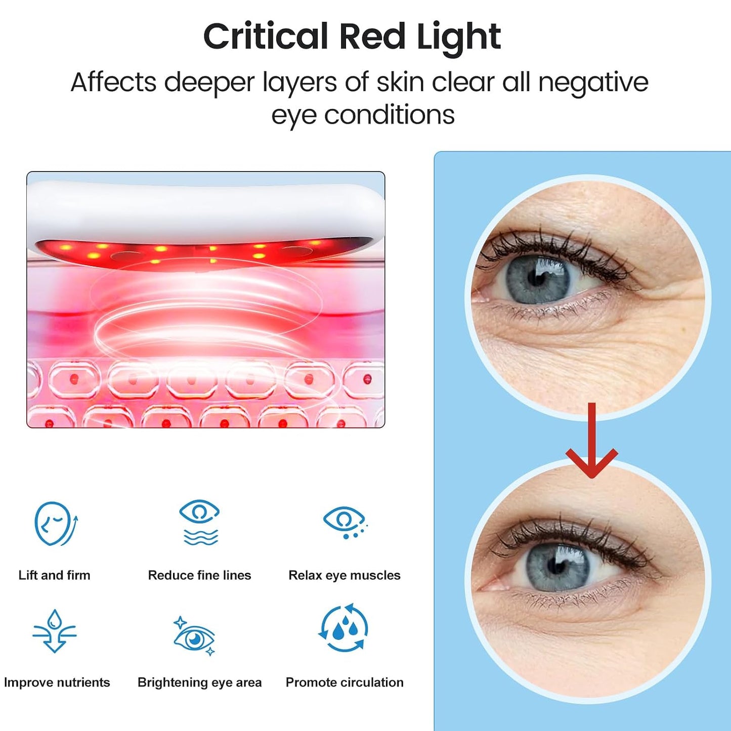 Under-Eye Red Light Therapy Eye Pods