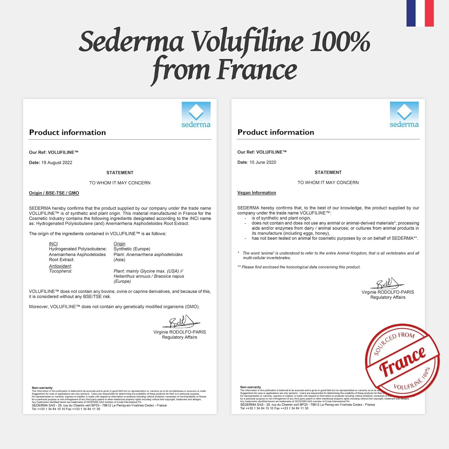 Transform Your Skin with 100% Pure Volufiline Serum from SEDERMA (France) - Elevate Your DIY Skincare Routine for Enhanced Elasticity and Reduced Fine Lines