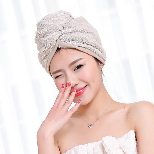 Absorbent Quick-Dry Hair Cap Towel