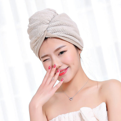 Absorbent Quick-Dry Hair Cap Towel