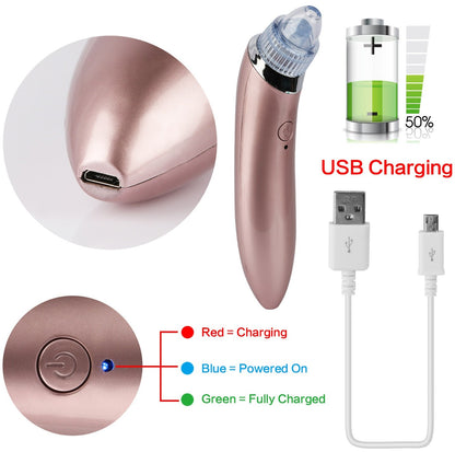 Electric Facial Pore Cleaner Blackhead Vacuum Suction Remover