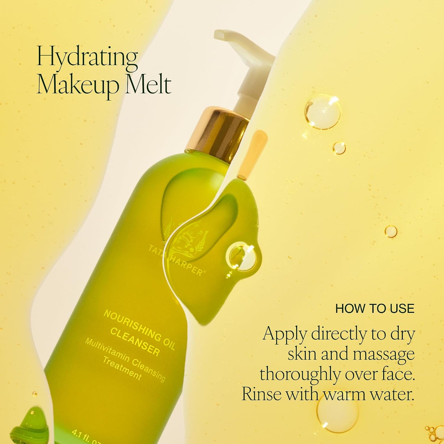 Tata Harper Nourishing Oil Cleanser, Gentle Makeup Removing Cleanser, Cleansing Oil, Natural Skincare