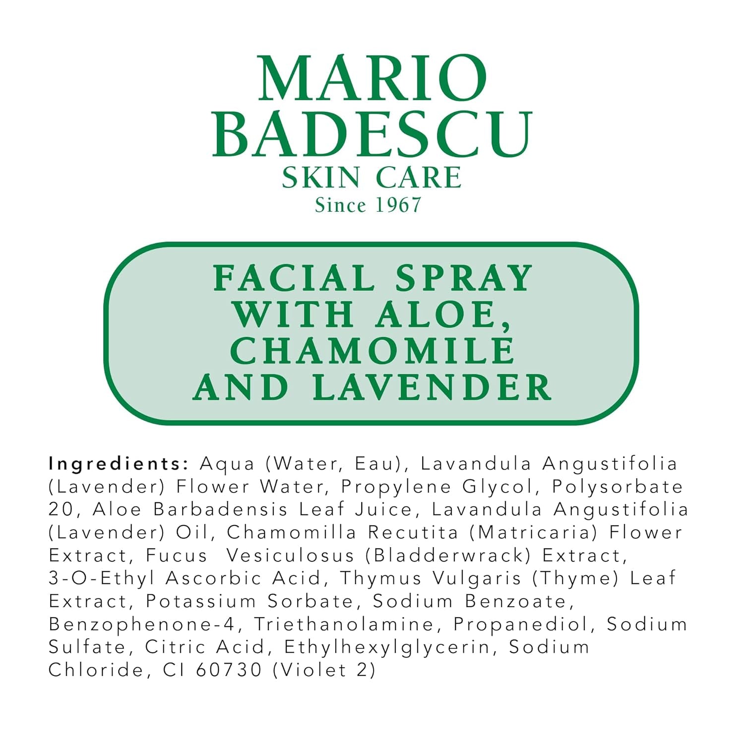 Mario Badescu Facial Spray with Aloe, Chamomile and Lavender for All Skin Types | Face Mist That Hydrates and Restores Balance & Brightness