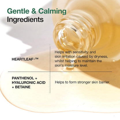 Heartleaf 80 Soothing Ampoule, Hydrating Facial Serum for Glass Skin, Hyaluronic Acid, Panthenol, Lightweight, Non-Greasy Formula, Korean Skincare, 1.01 Fl.Oz
