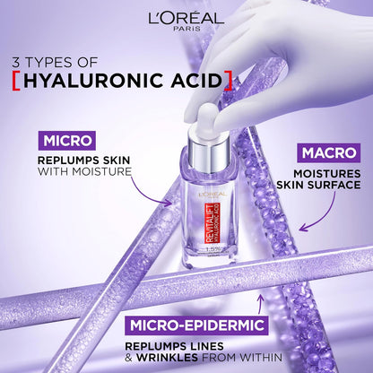 L Oreal Paris Serum Revitalift Filler [+Hyaluronic Acid], 1.5% Pure Concentrated Hyaluronic Acid Dropper Serum