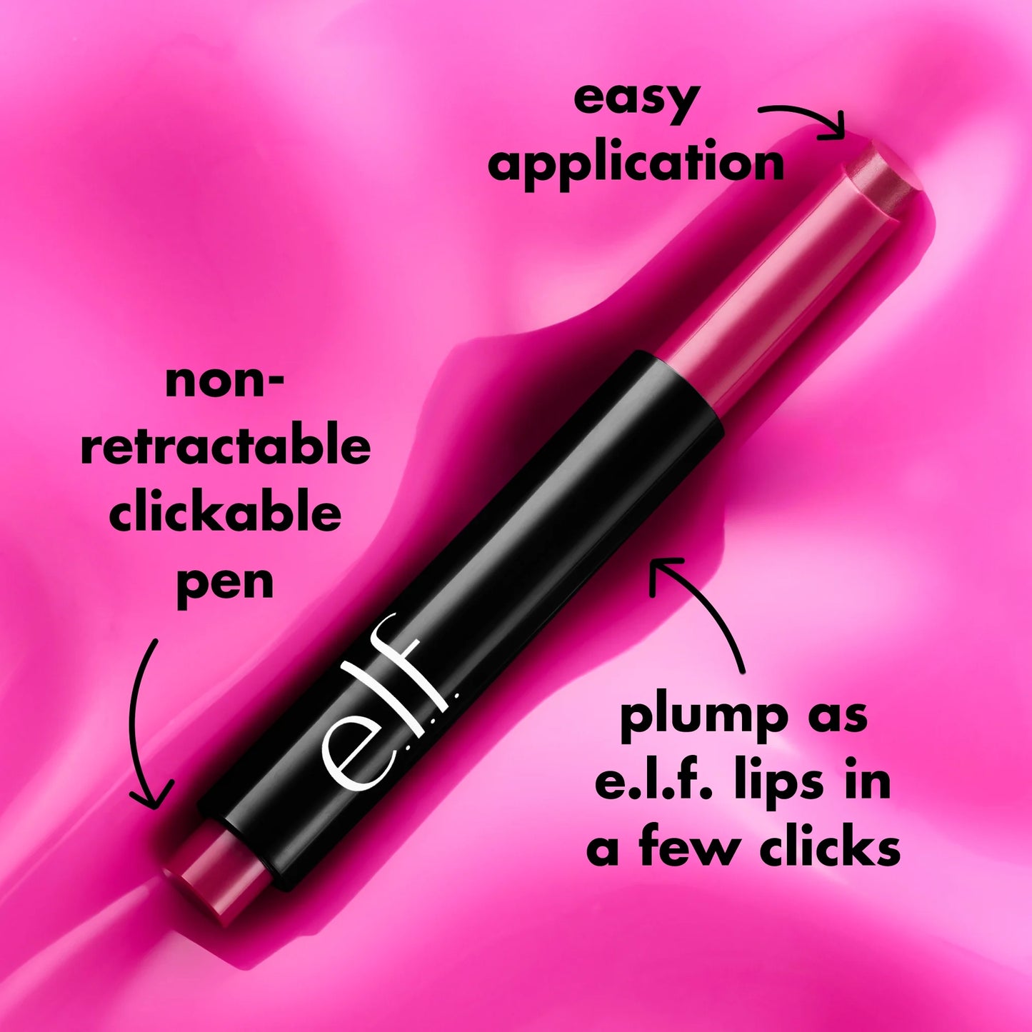 E.L.F. Pout Clout Lip Plumping Pen - Clear, 0.07 oz - Infused with Maracuja Oil for Sheer Shine and Moisture