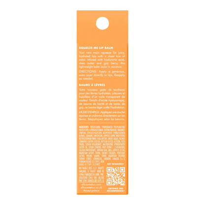 E.L.F. Squeeze Me Lip Balm in Peach - Hydrating & Nourishing Tint, 0.21 Oz