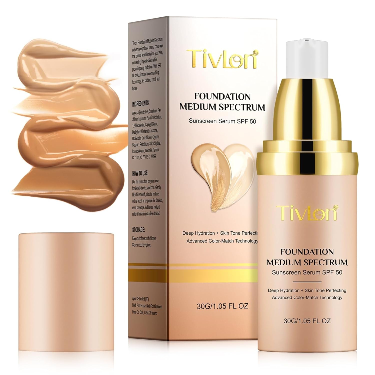 Foundation 4 in 1 - Medium Spectrum, Color Changing Foundation SPF 50+