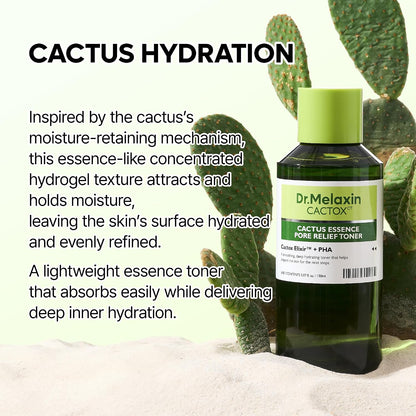 Revitalize Your Skin with Cactox Cactus Essence Pore Relief Toner – 150Ml of Hydration, Soothing Care, and Gentle Pore Refinement for Sensitive Skin