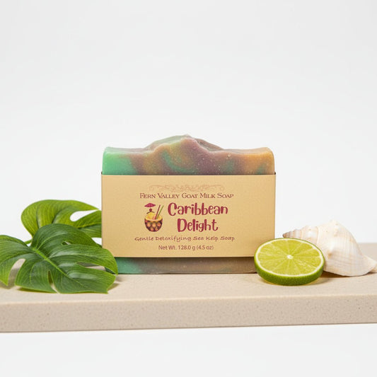 Goat Milk Soap – Caribbean Sea Kelp Scrub