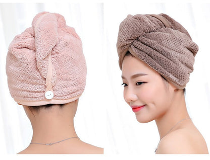 Absorbent Quick-Dry Hair Cap Towel
