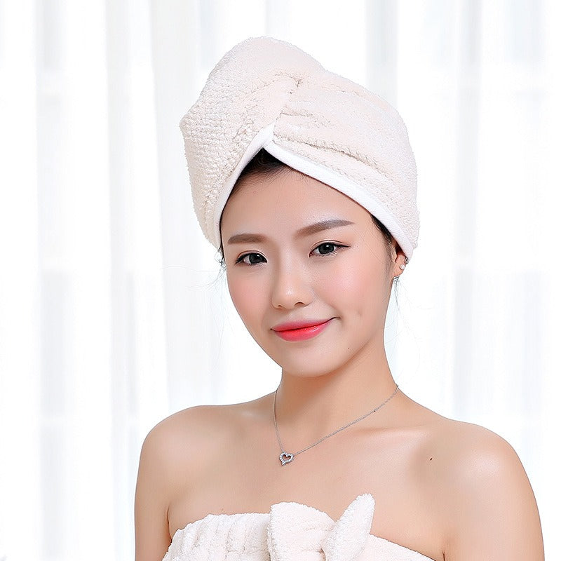 Absorbent Quick-Dry Hair Cap Towel