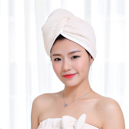Absorbent Quick-Dry Hair Cap Towel
