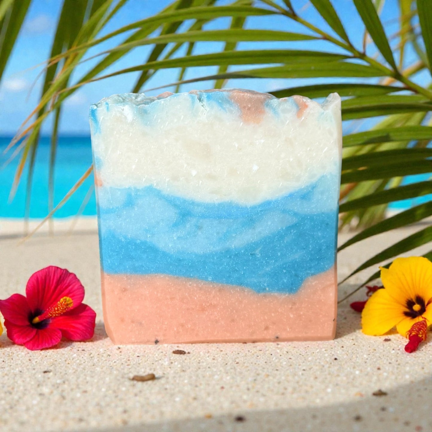 Handcrafted Tallow Soap - Hawaiian Hibiscus | Tropical Floral Scent