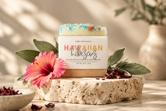 Hawaiian Hibiscus Tallow Soap Bar