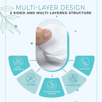 Premium Cotton Rounds, Gentle Natural Hypoallergenic 400 Count