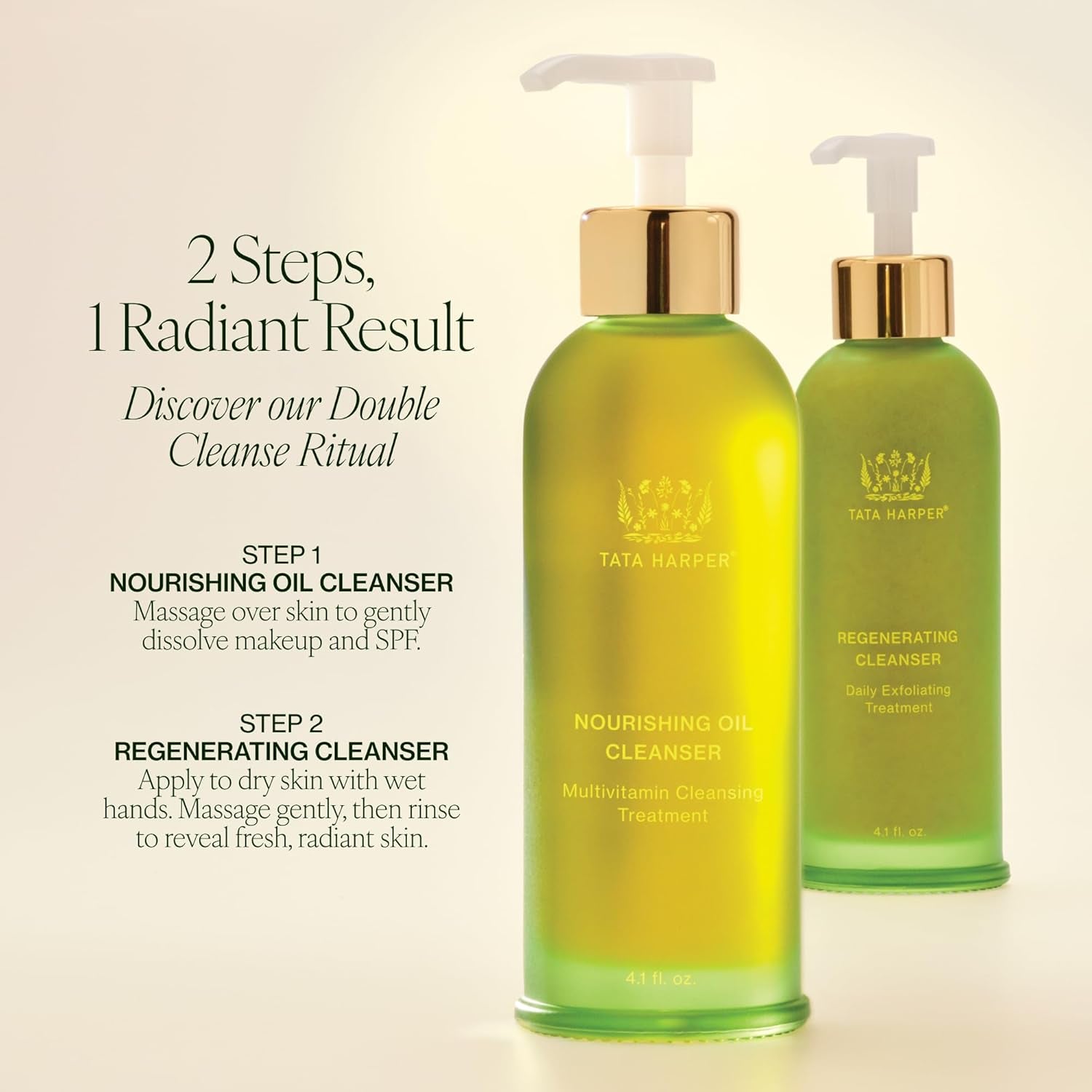 Tata Harper Nourishing Oil Cleanser, Gentle Makeup Removing Cleanser, Cleansing Oil, Natural Skincare