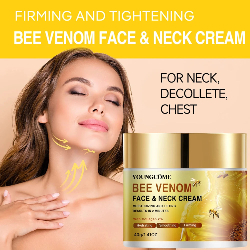 Bee Venom Face Cream Firming Lifting Soothing Lighten Redness Repair Damaged Skin Strengthen Barrier Brighten Nourish Face Cream