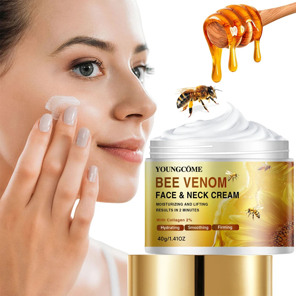 Bee Venom Face Cream Firming Lifting Soothing Lighten Redness Repair Damaged Skin Strengthen Barrier Brighten Nourish Face Cream