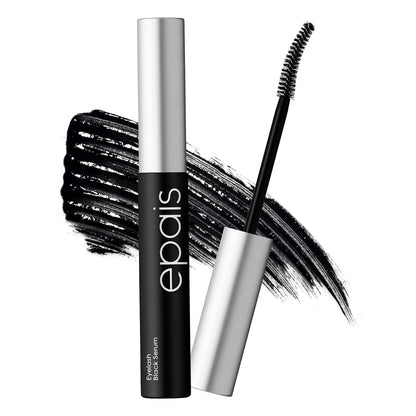 Eyelash Black Tinted Serum, 2-In-1 Lash Growth Enhancer and Tinting Treatment, 7 Peptides and Biotin Formula for Longer Thicker Lashes, Charcoal-Based Black Food Complex, Korean Lash Care