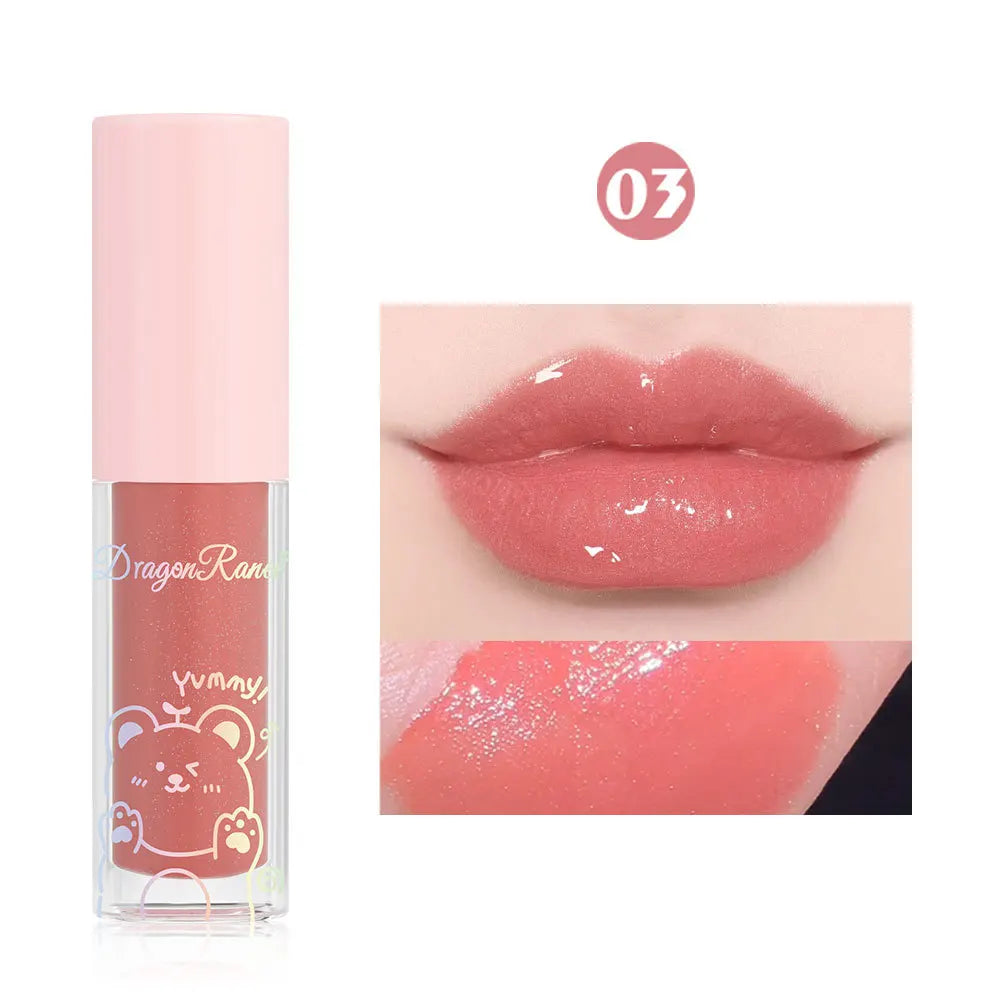 Jelly Moisturizing Glitter Lip Oil Watery Shine Lip Gloss Transparent Mirror Lip Glaze Long Lasting Diamond Lipstick Cosmetic