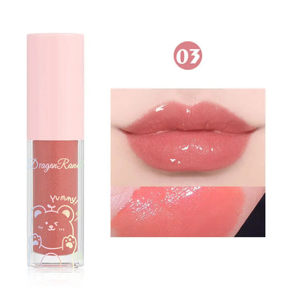 Jelly Moisturizing Glitter Lip Oil Watery Shine Lip Gloss Transparent Mirror Lip Glaze Long Lasting Diamond Lipstick Cosmetic