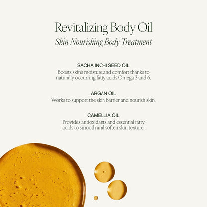 Revitalizing Body Oil, Moisturizing & Nourishing Body Oil, Natural Skincare, Natural Body Care, 125Ml