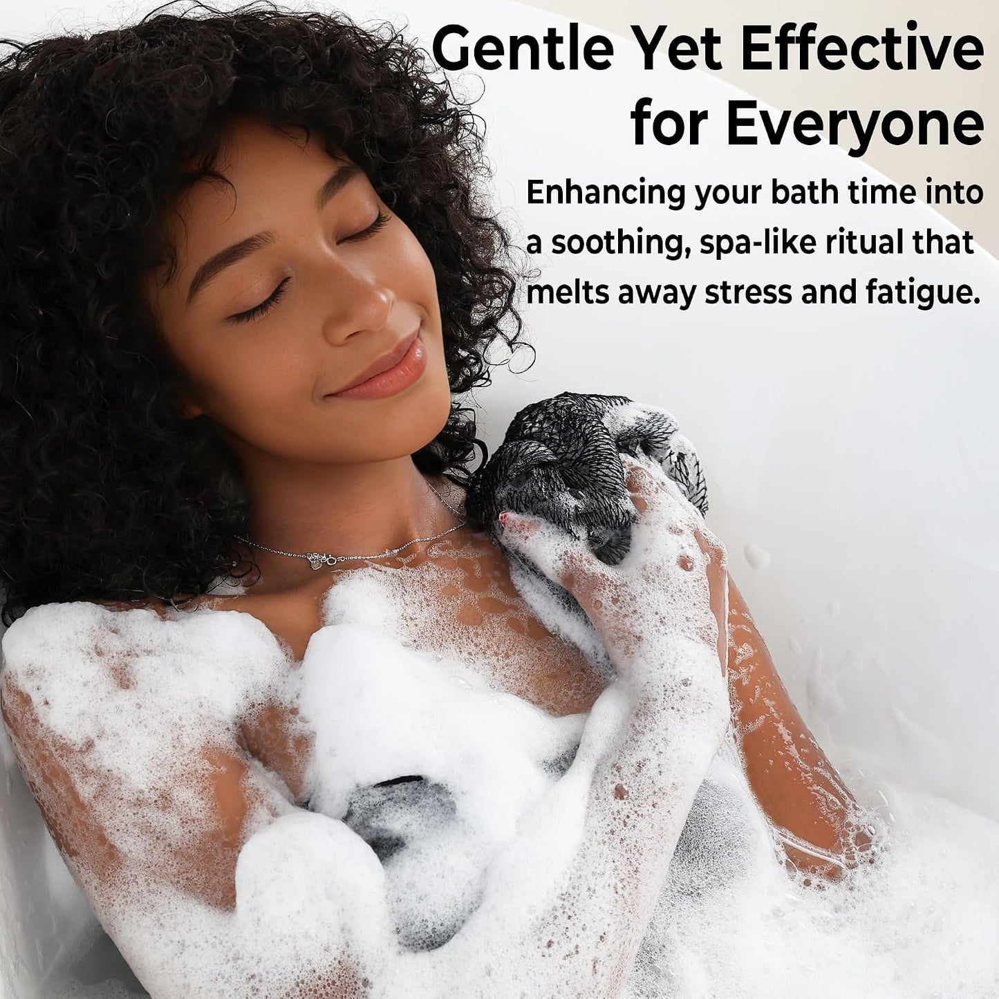 African Net Sponge Authentic - Exfoliating Back Scrub Bath Sponge with Knots - Afro Scrub Body Scrubber Exfoliator Washcloth - African Body Care Daily Use Shower Essentials