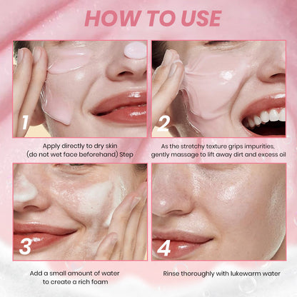 Niacinamide Facial Cleanser 75g - Deep Cleansing Brightening Face Wash with PDRN Skin Repair Technology | Pore Refining Hydrating Cleanser
